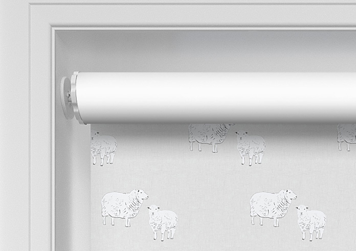 Little Lambs, Wool Grey - Twist&Fit Roller Blind - Image 10